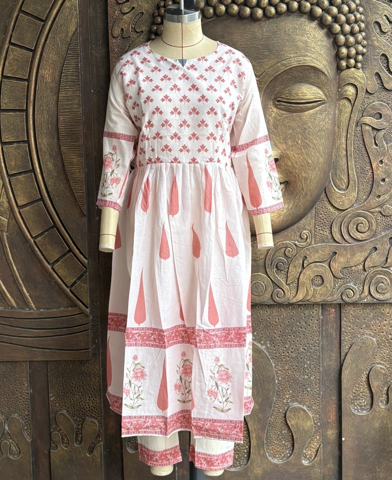 Ivory Pine Bloom Anarkali Set