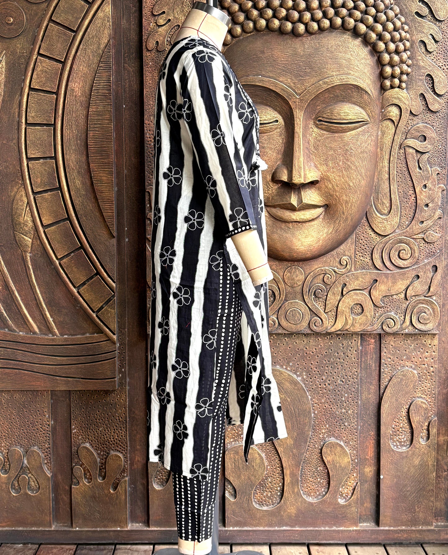 Black Striped Suit Set