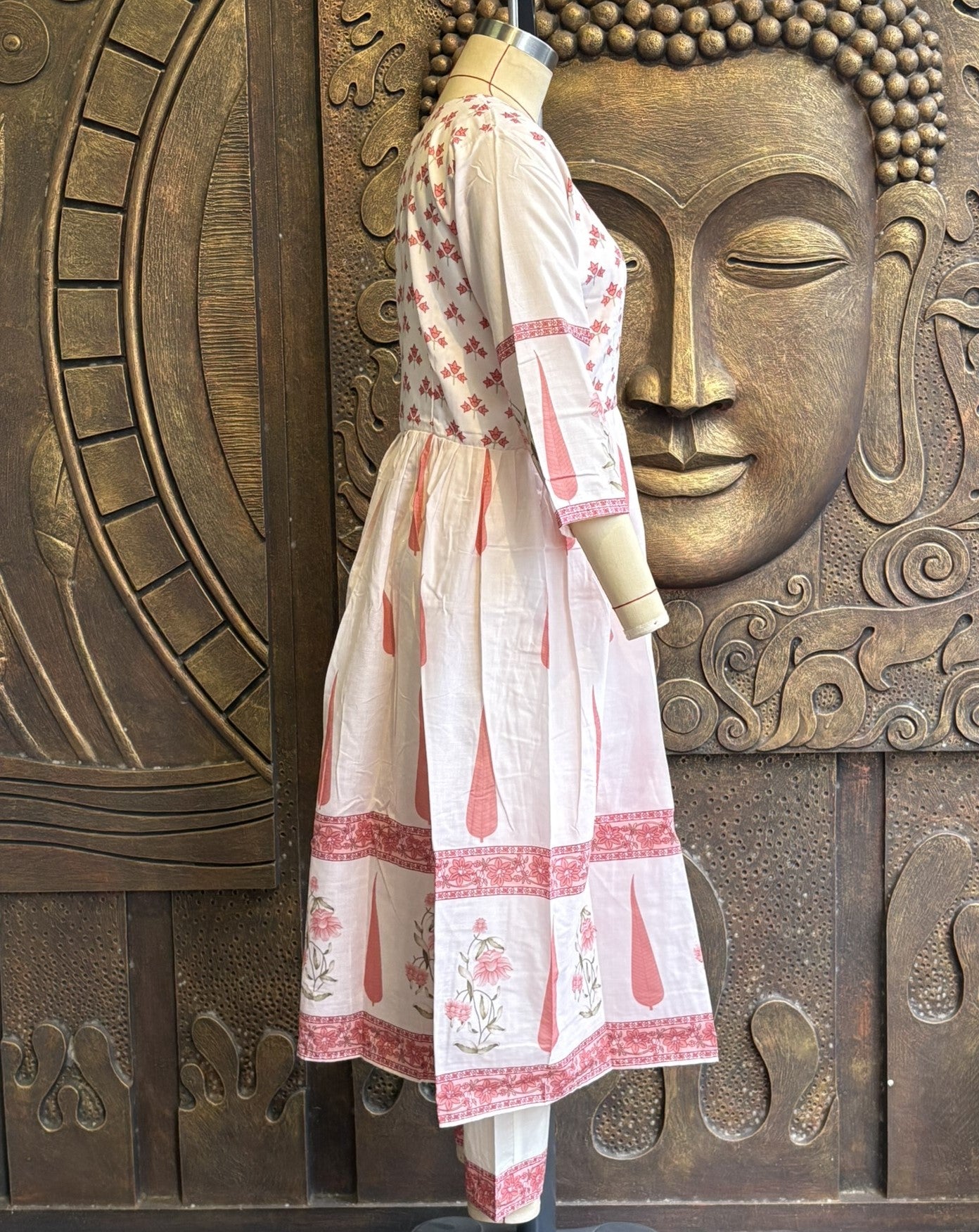 Ivory Pine Bloom Anarkali Set