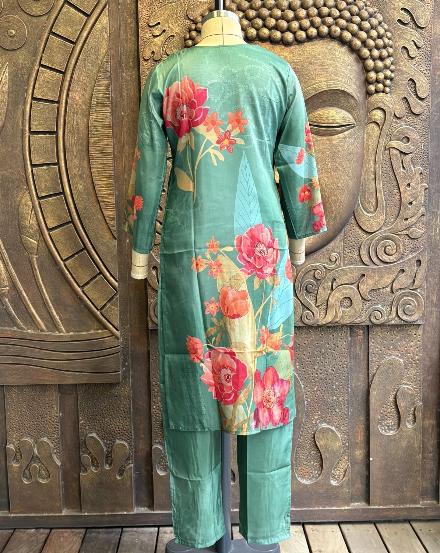 Teal Bloom Coord Set - Gajal