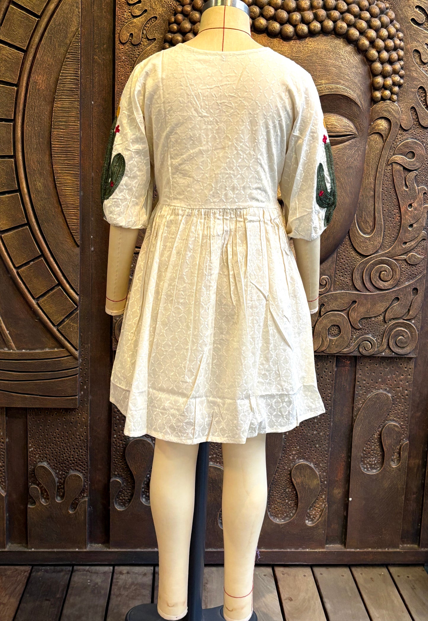 Ivory Folklore Tunic Dress