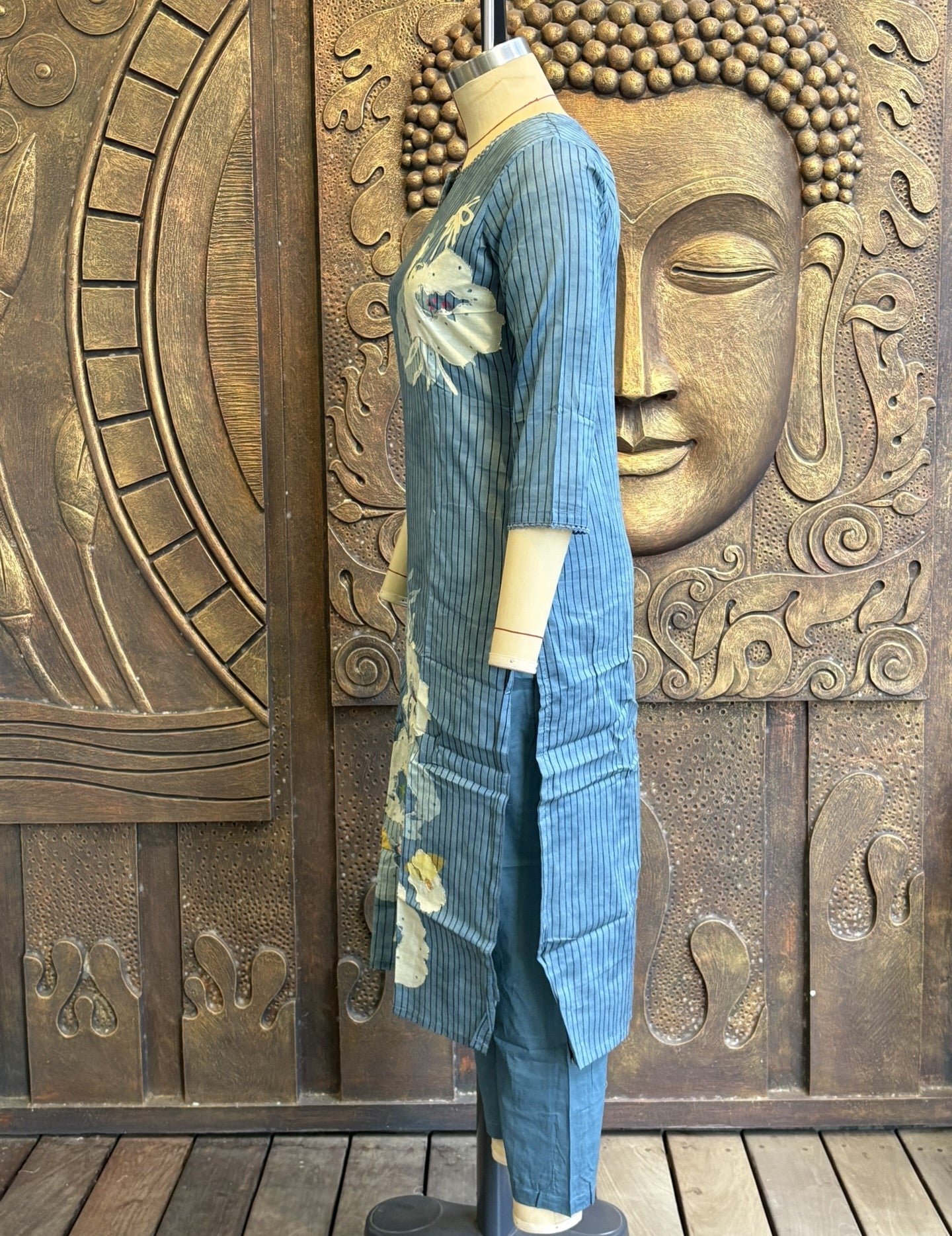 Turquoise Bloom Mulchandery Suit Set