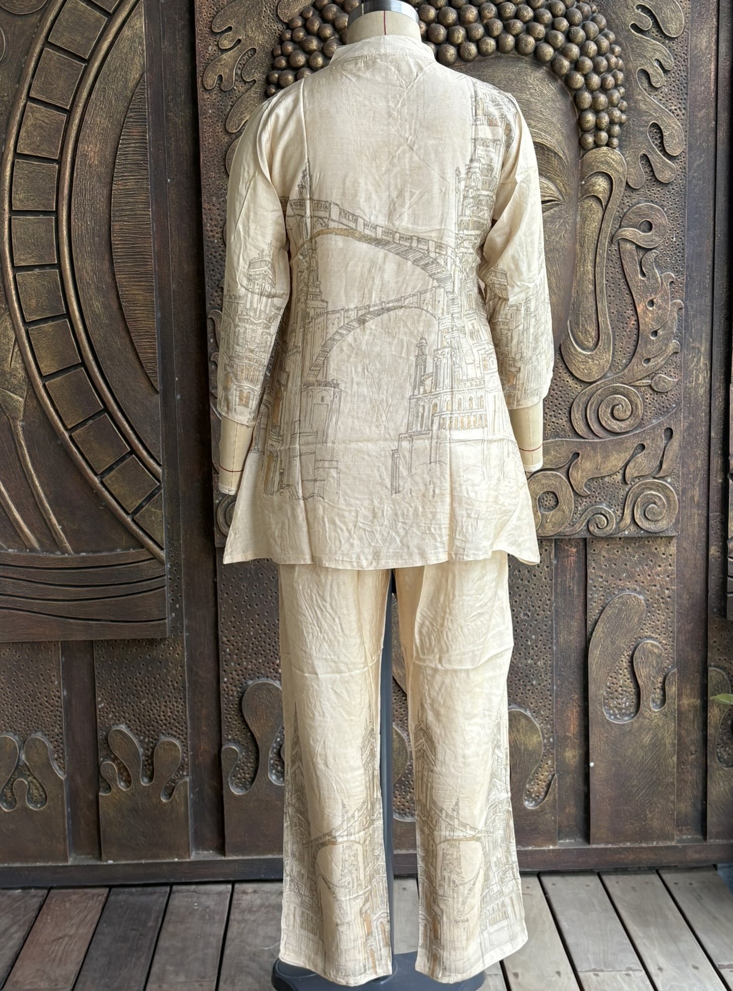 Beige Maiden Coord Set