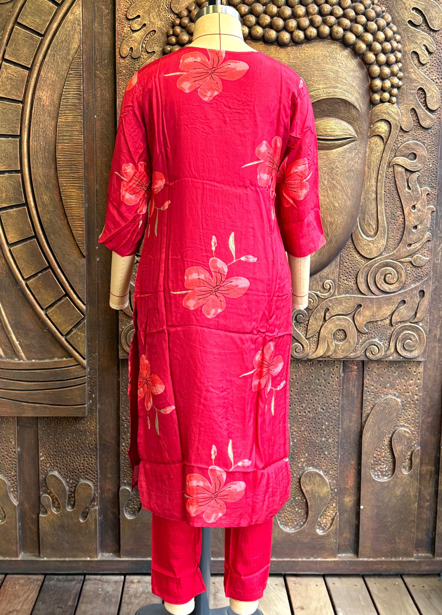 Scarlet Floret Kurti Set