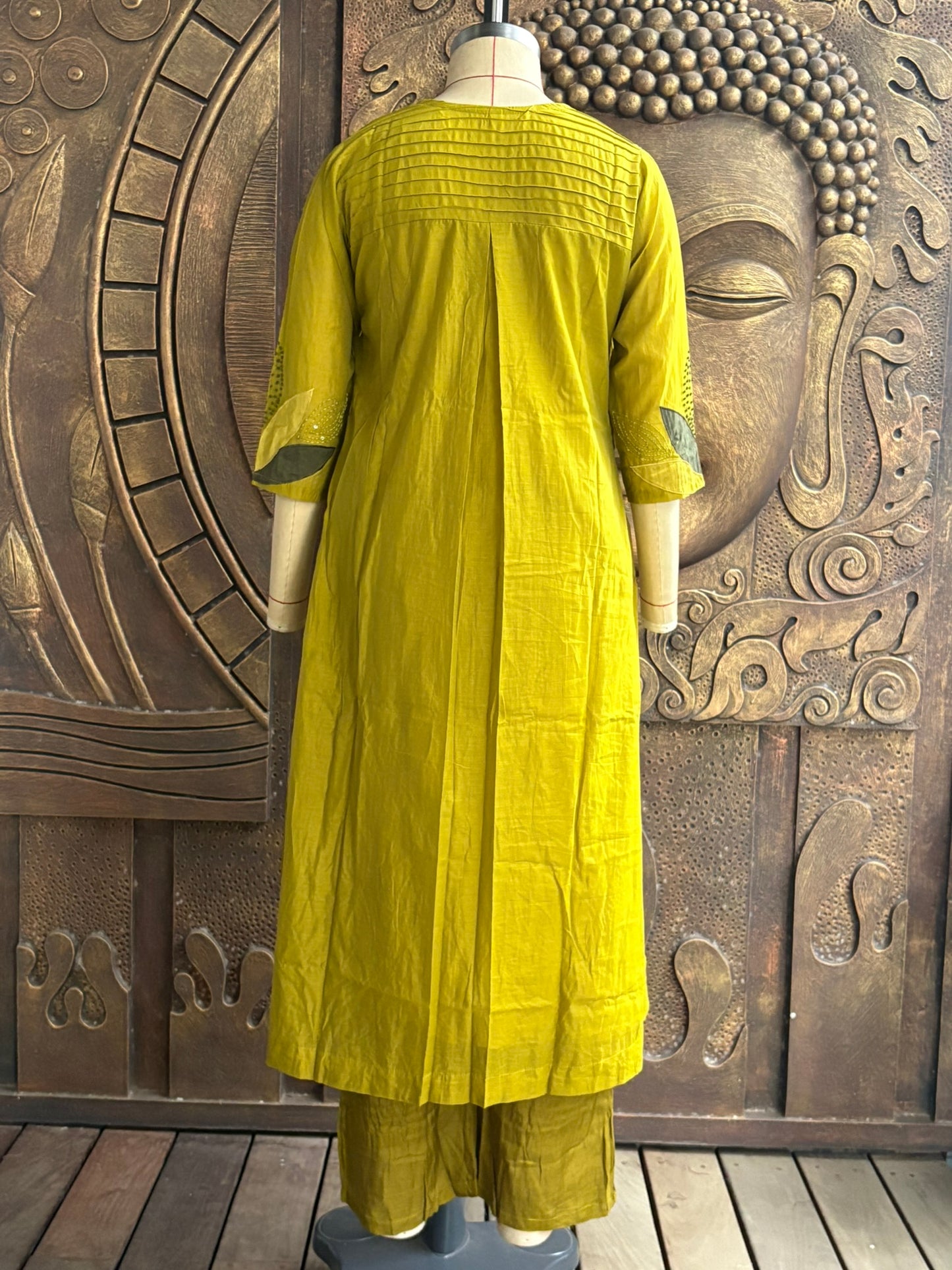 Olive Green Mulchandery Suit Set