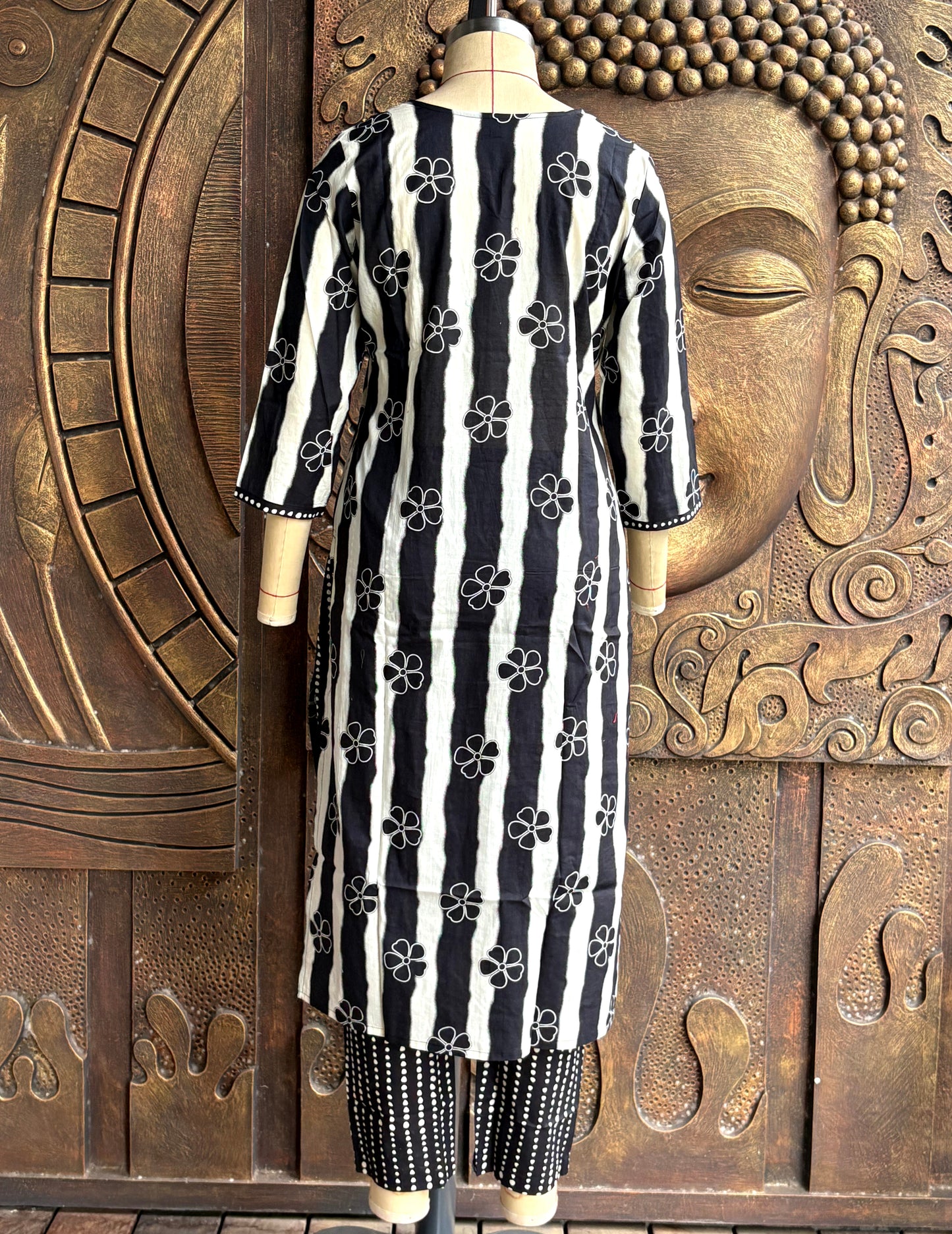 Black Striped Suit Set