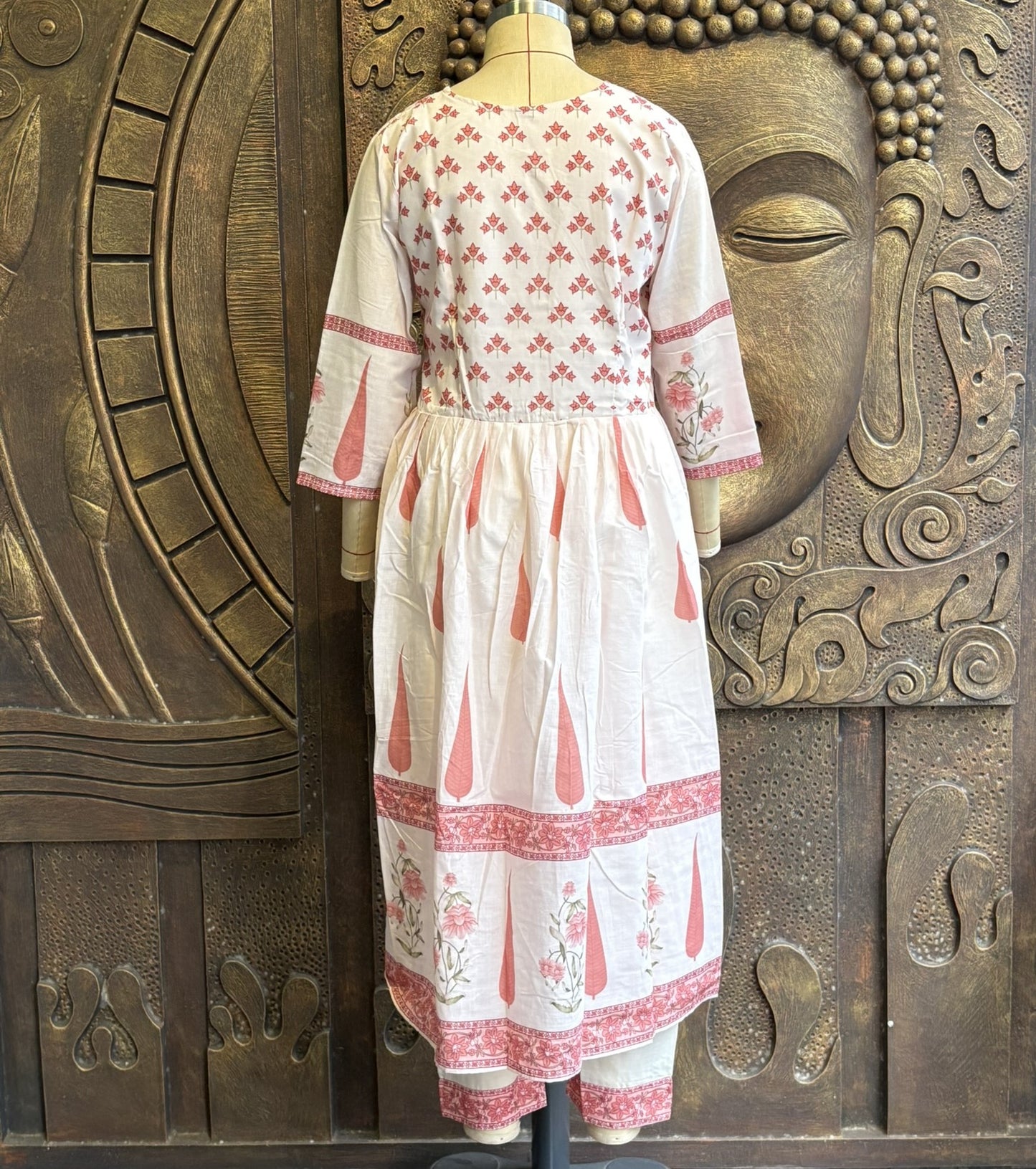 Ivory Pine Bloom Anarkali Set