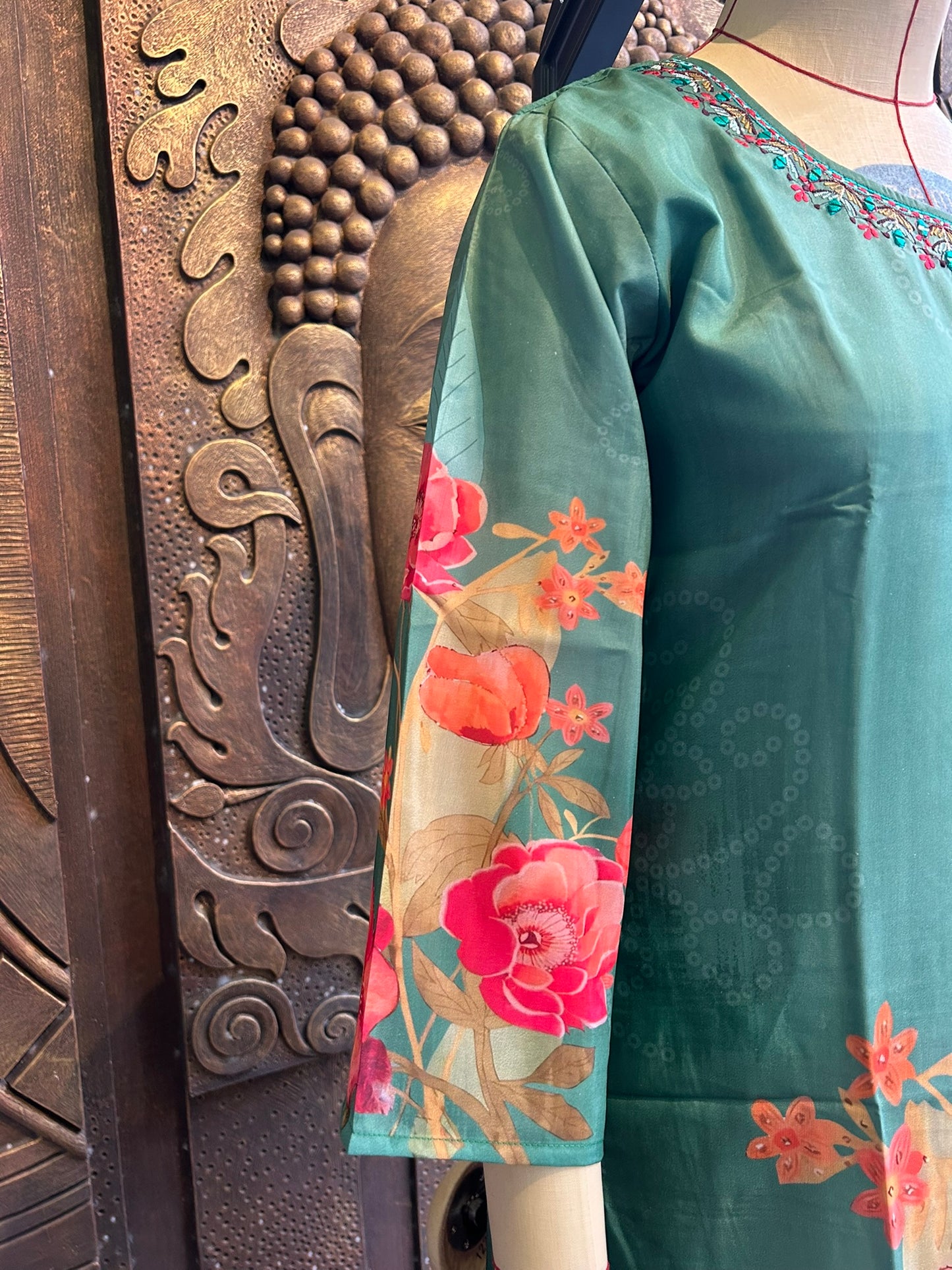 Teal Bloom Coord Set - Gajal