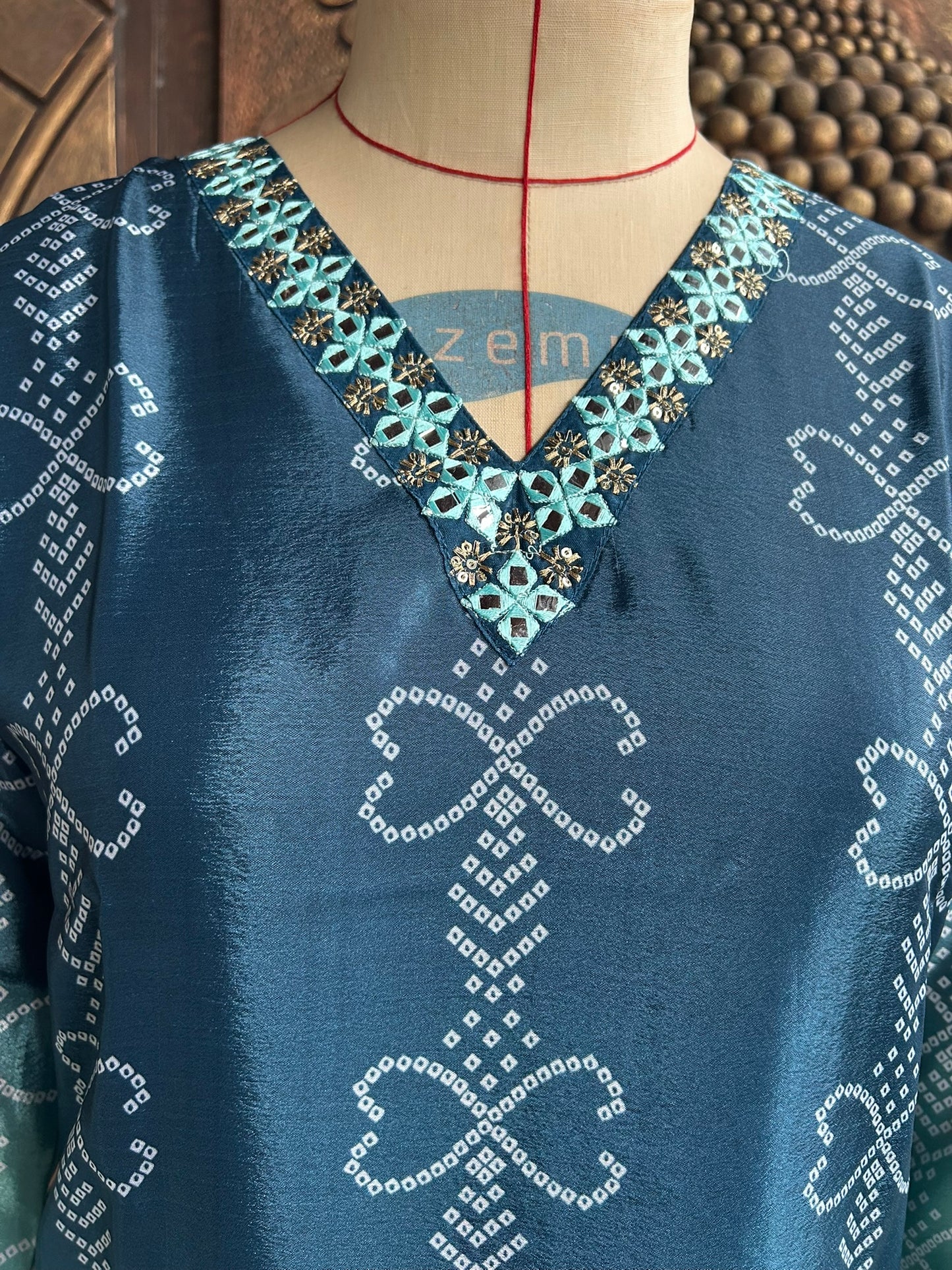 Aqua Rouge Kurthi Set
