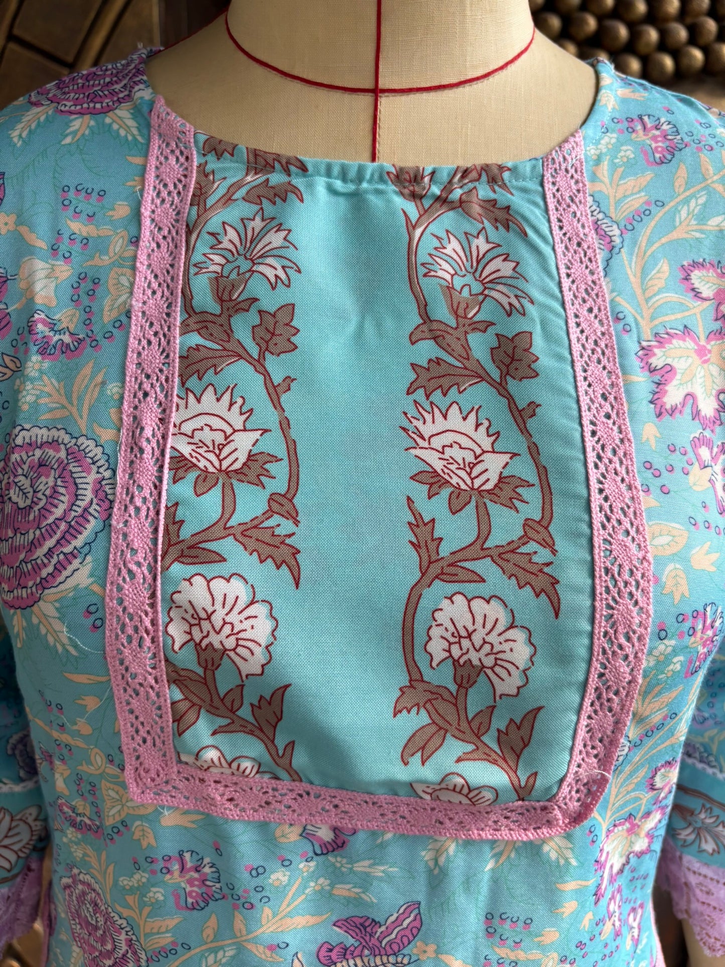 Blue Breeze Kurtha Suit Set