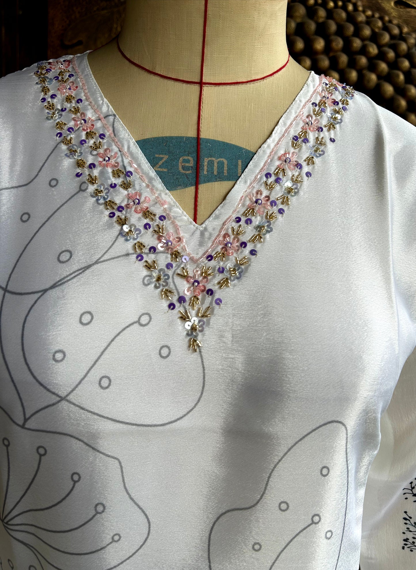 Frosted Bloom Kurthi Set