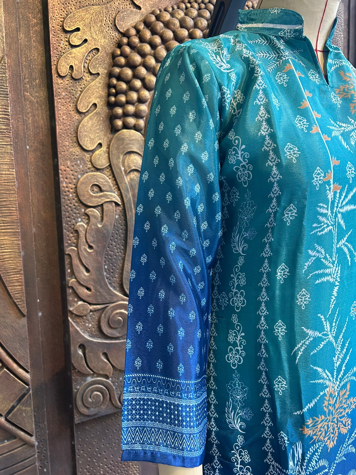 Midnight Teal Luxe Suit Set