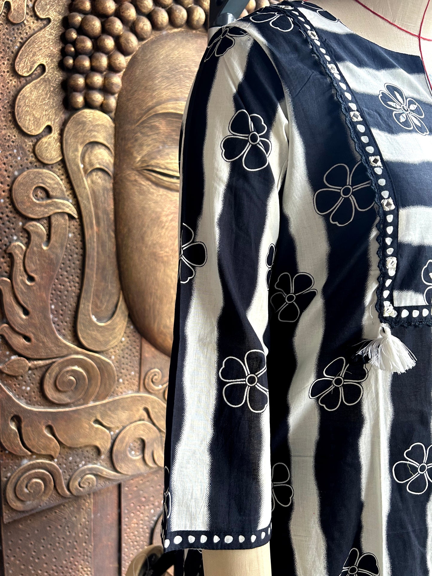 Black Striped Suit Set