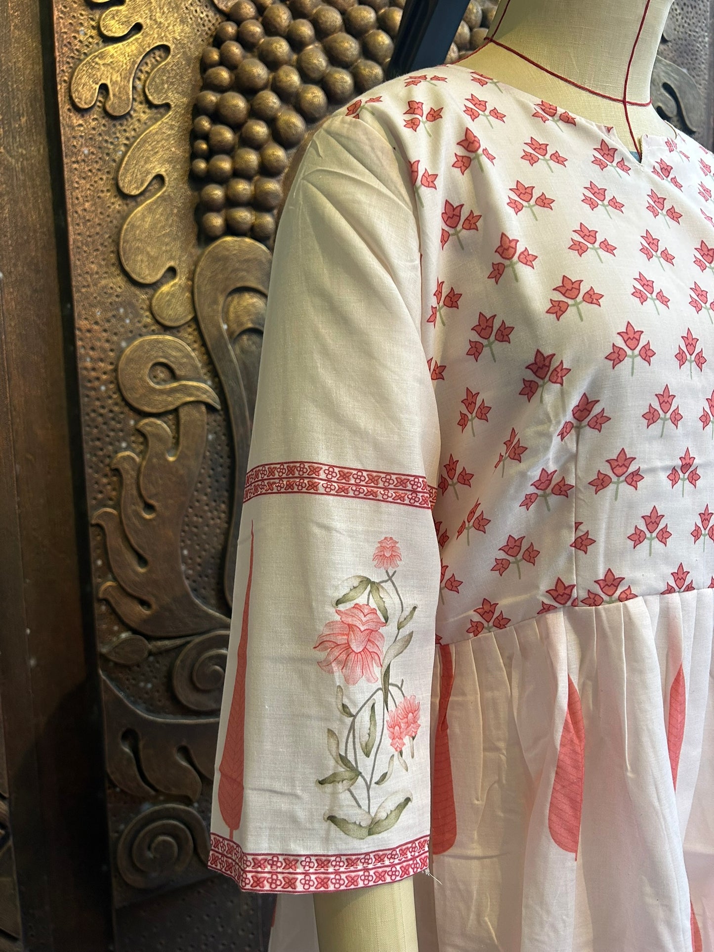 Ivory Pine Bloom Anarkali Set