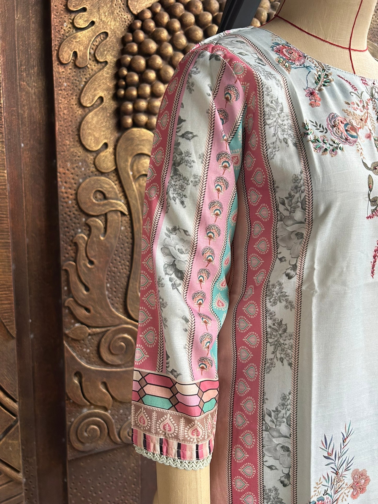 Mint Royal Kurthi Set