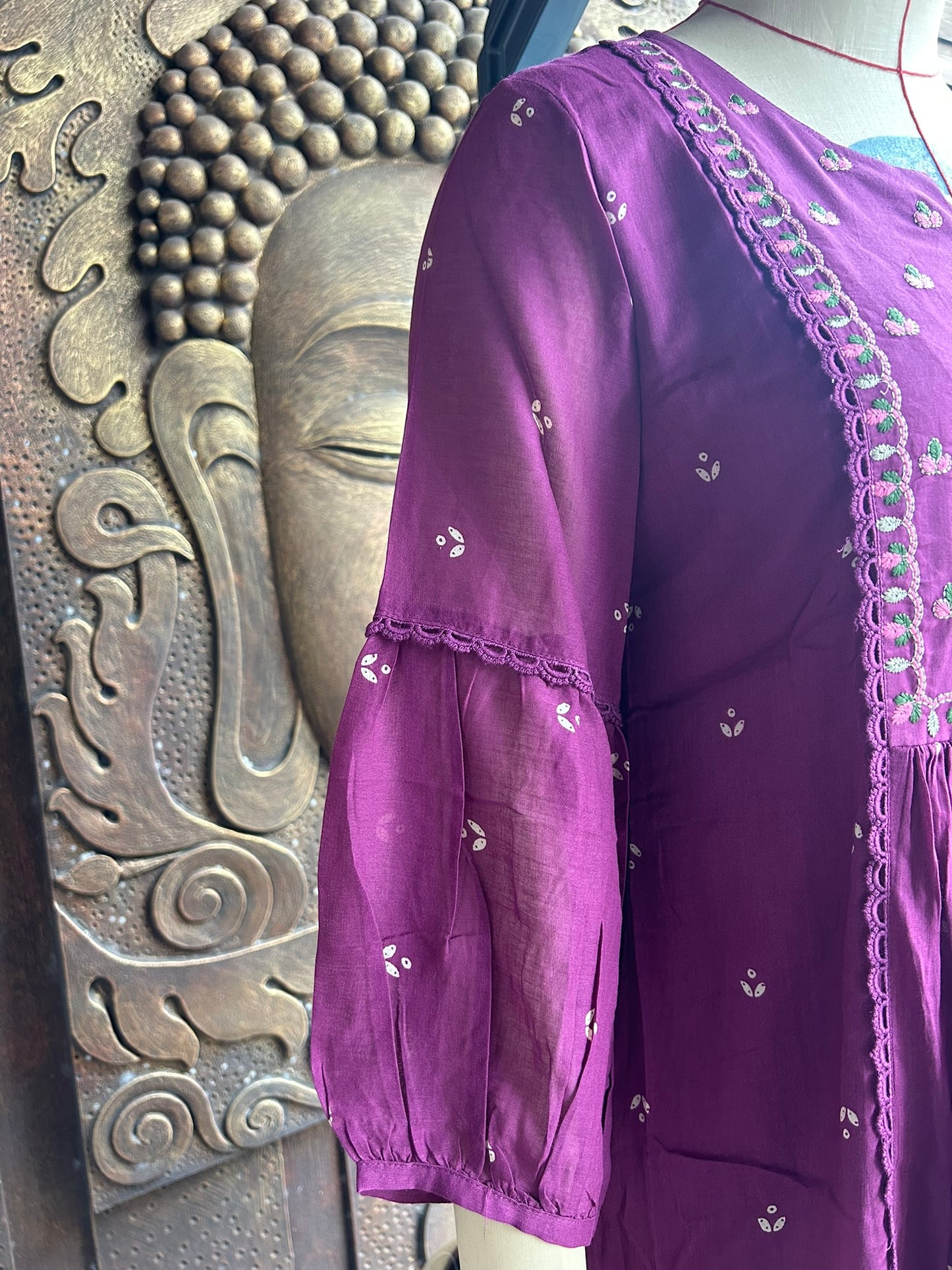 Purple Blossom Suit Set
