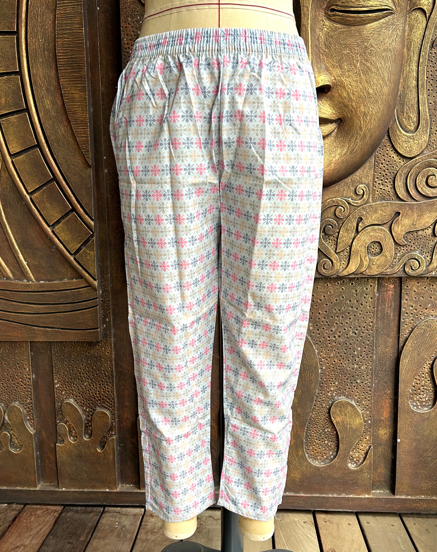 Aqua Petal Kurtha Suit Set