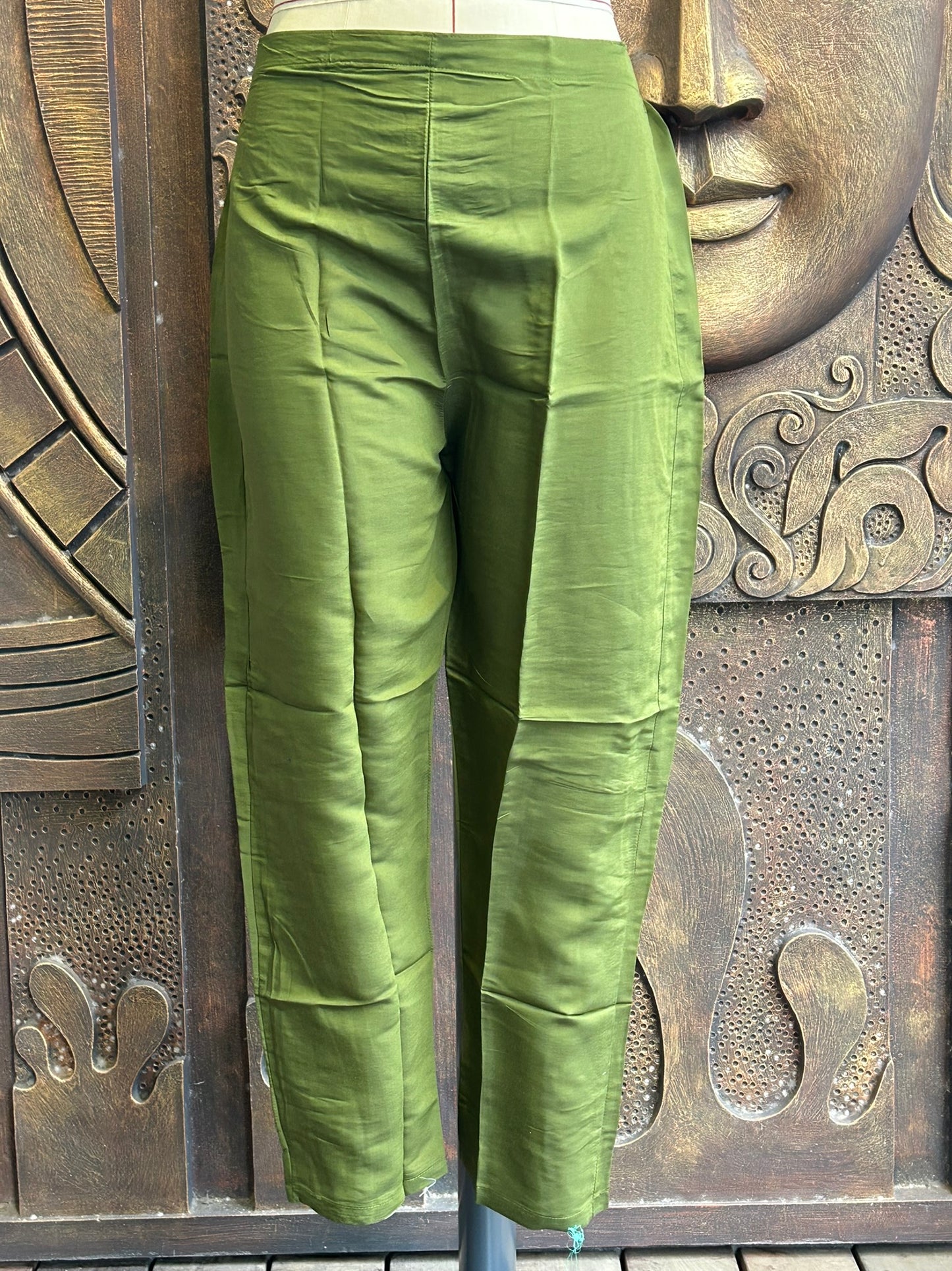 Olive Green Kurtha Suit Set