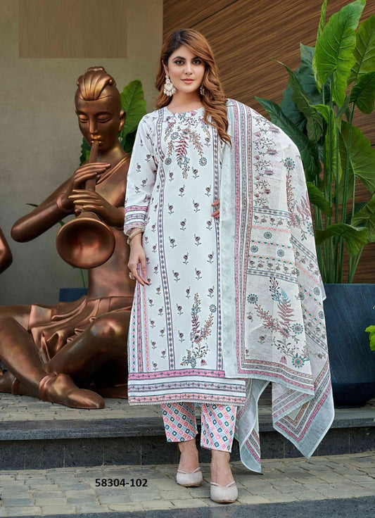 Meadow Mist Kurtha Suit Set