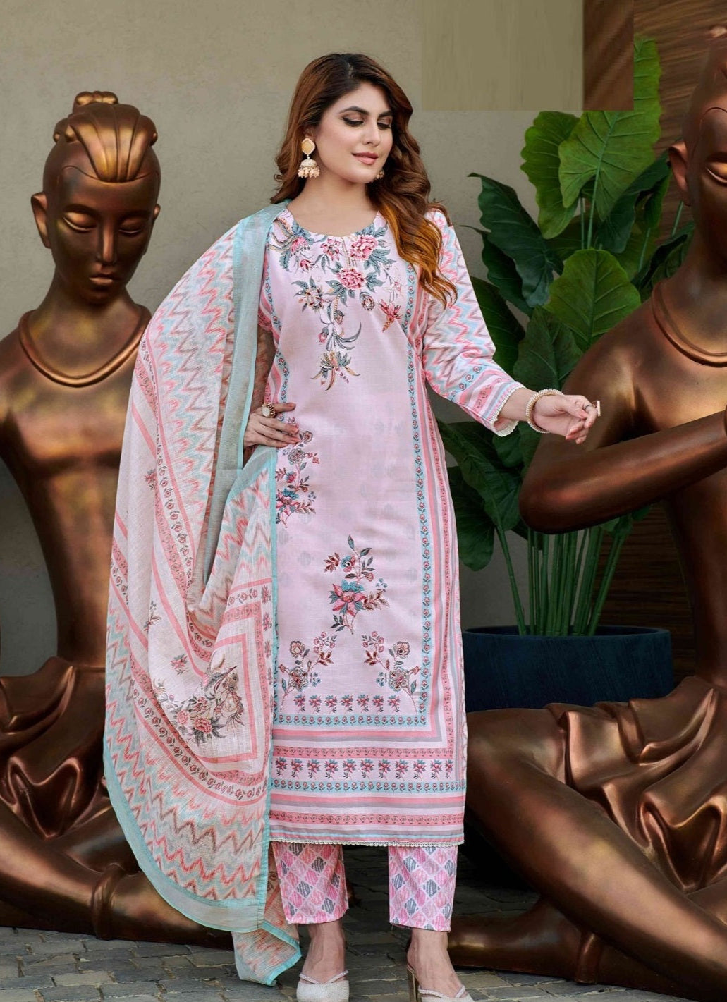 Rose Dew Kurtha Suit Set