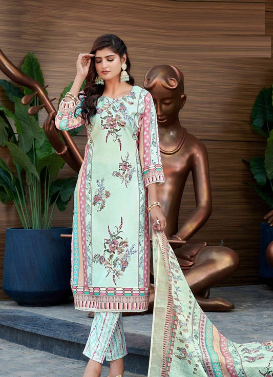 Mint Royal Kurthi Set