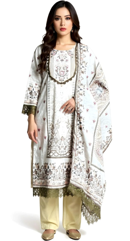Ivory Royale Kurthi Set