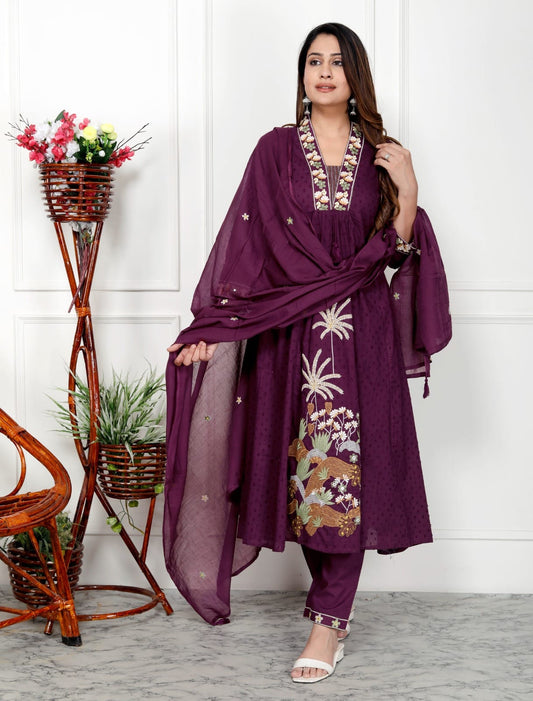 Walnut Midnight Bloom Suit Set