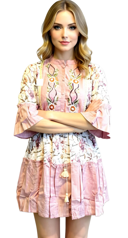 Blush Garden Tunic Dress