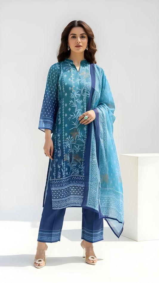 Midnight Teal Luxe Suit Set