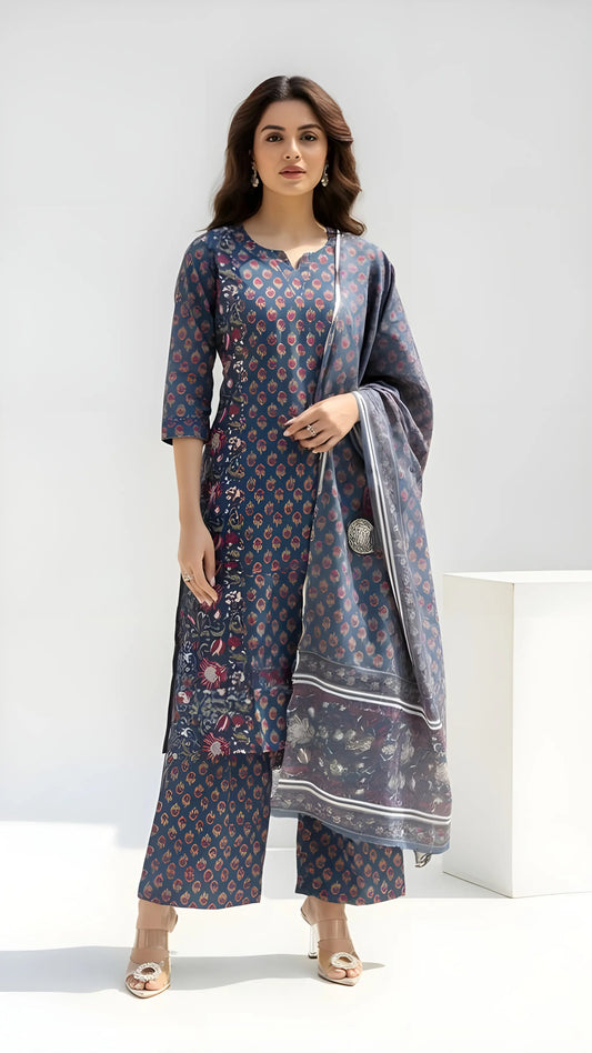 Midnight Wave Dress Suit Set