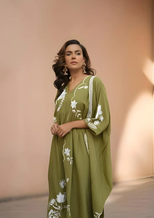 Green Leafy Suit Set