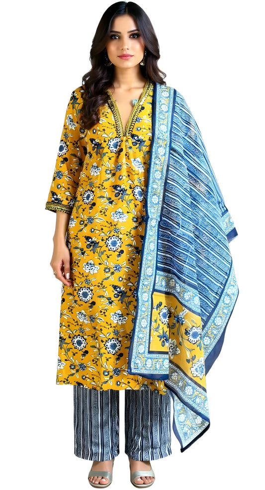Sunset Glow Dress Suit Set