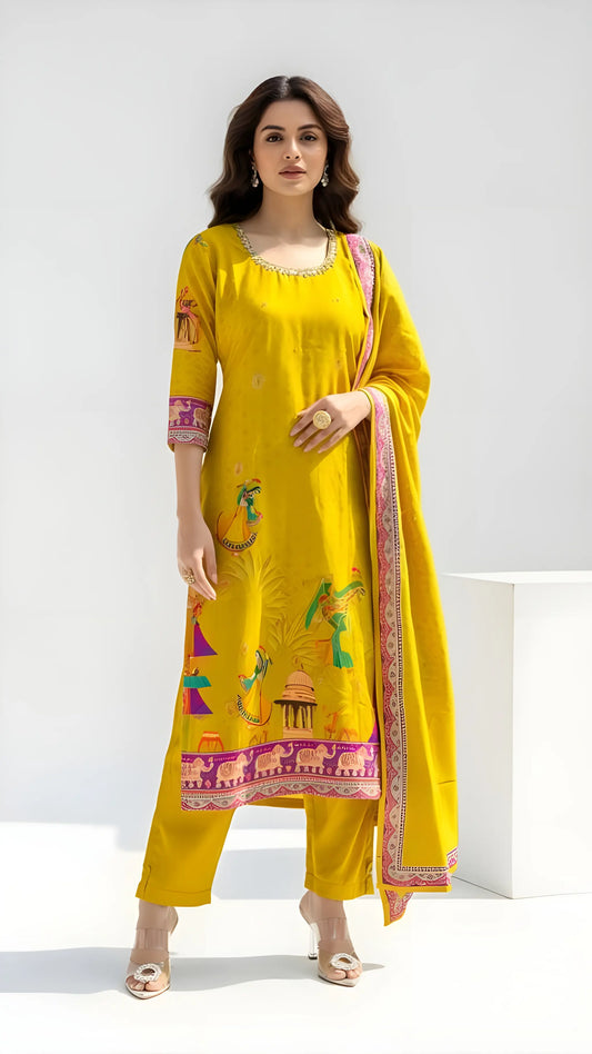 Mustard Palace Suit Set