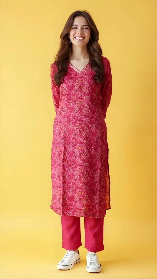 Red Blossom Coord Set