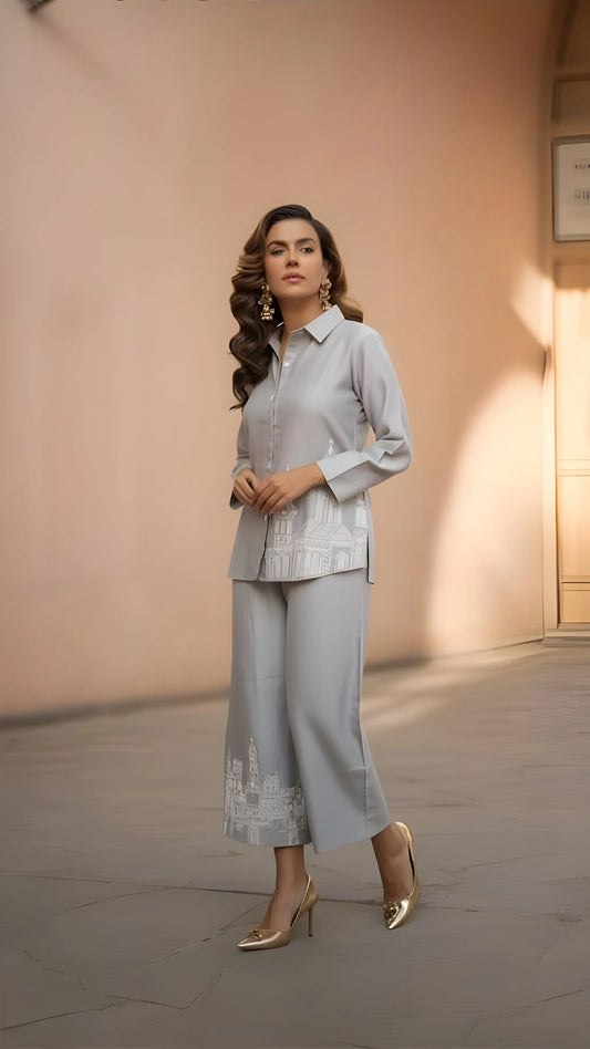 Ash Grey Heritage Coord Set