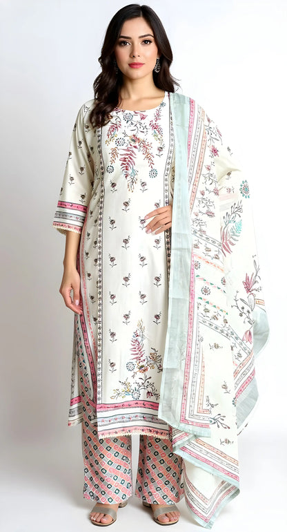 Meadow Mist Kurtha Suit Set