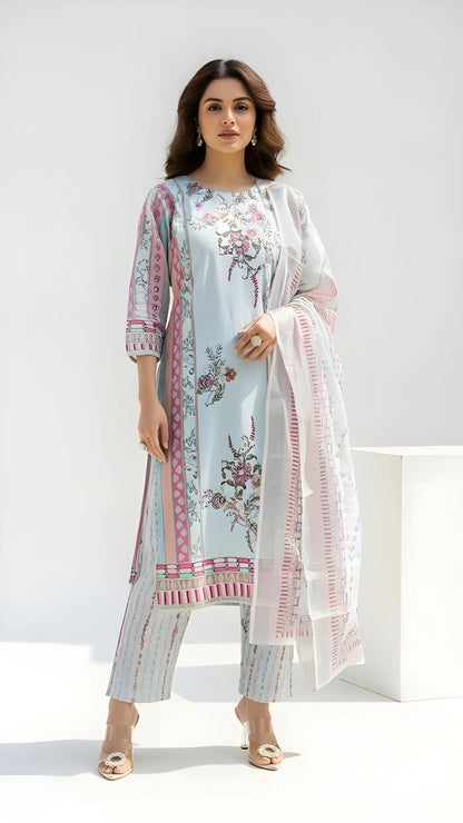 Mint Royal Kurthi Set