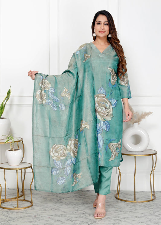 Sea Sage Blossom Suit Set