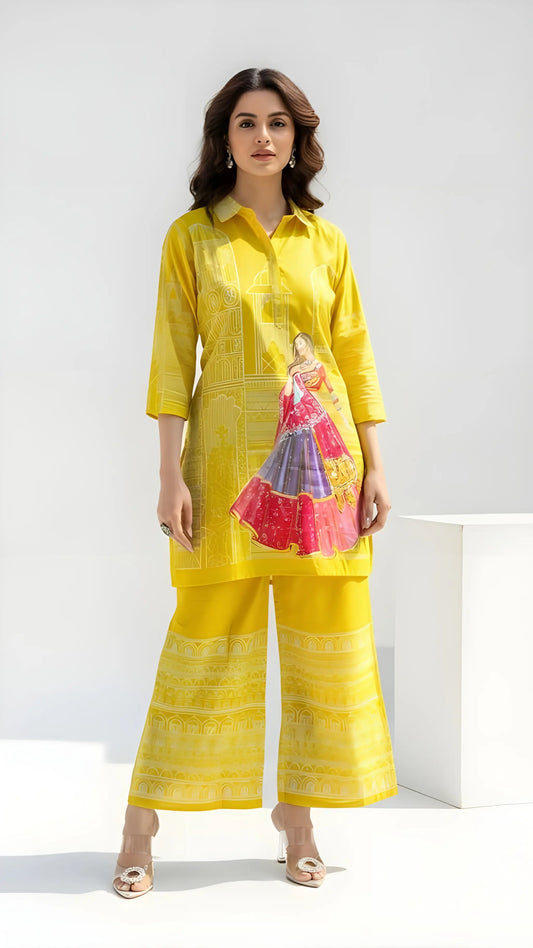 Yellow Heritage Coord Set