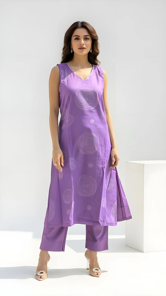 Lavender Round Coord Set