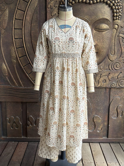 Ivory Motif Suit Set