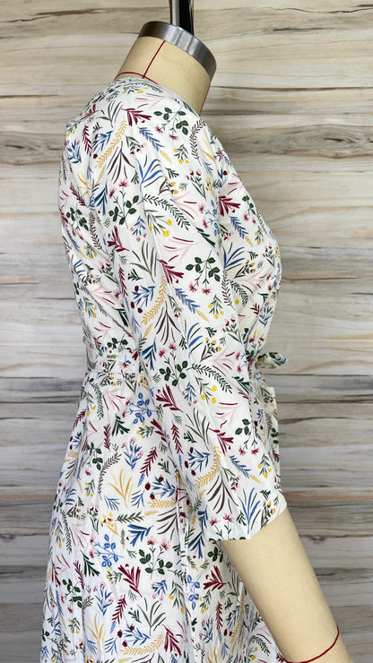 Ecru Floral Maxi Dress