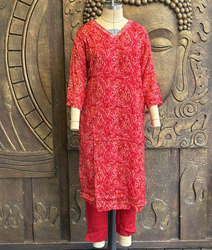 Red Blossom Coord Set