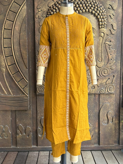 Mustard Floral Coord Set