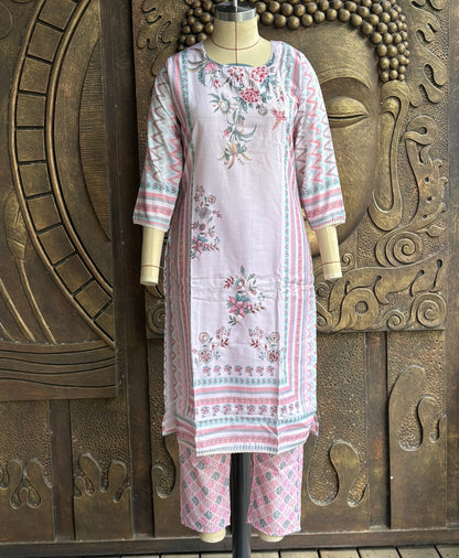 Rose Dew Kurtha Suit Set