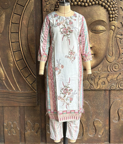 Mint Royal Kurthi Set