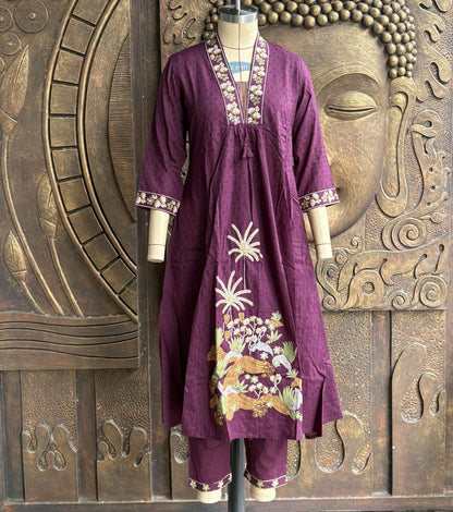 Walnut Midnight Bloom Suit Set