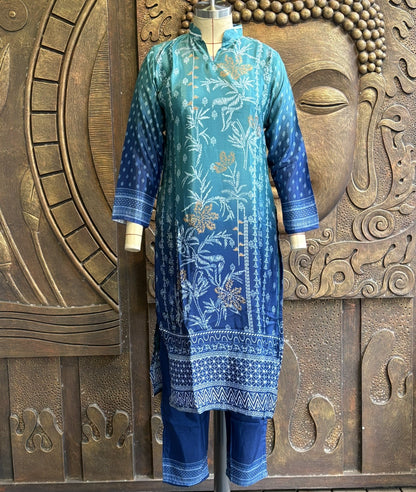 Midnight Teal Luxe Suit Set