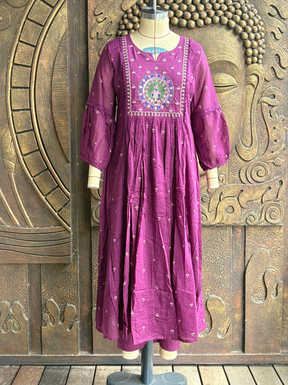 Purple Blossom Suit Set