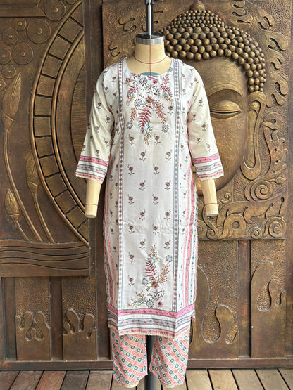 Meadow Mist Kurtha Suit Set